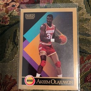 COPY - 3 cards SKYBOX PLAYER CARDS (3) AKEEM OLAJUWON #34…